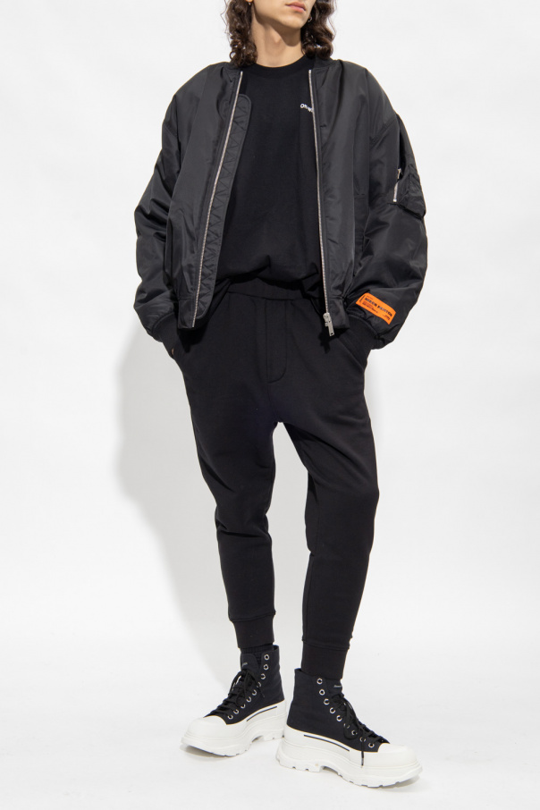 Off-White quilted zip-front jacket