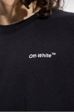Off-White logo-patch T-shirt dress Grau