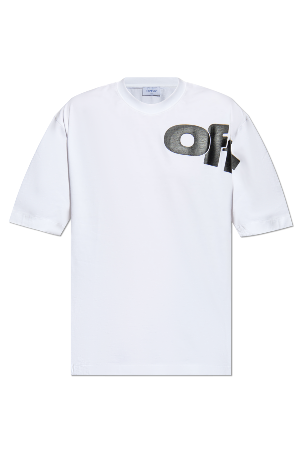 Off-White T-shirt typu `oversize`