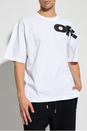 Off-White T-shirt typu `oversize`