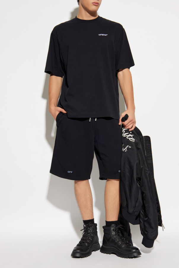 Off-White T-Shirt mit Logo