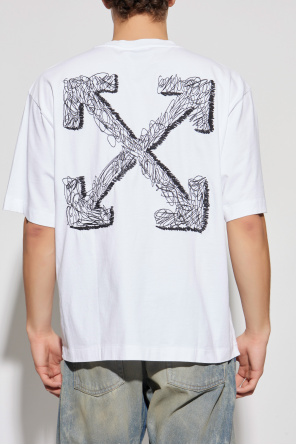 Off-White T-Shirt mit Logo