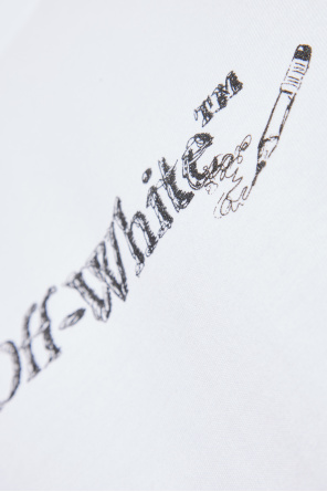 Off-White T-Shirt mit Logo