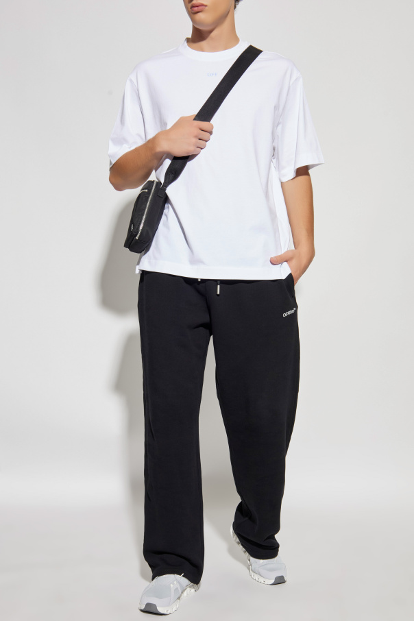 Off-White T-Shirt mit Logo