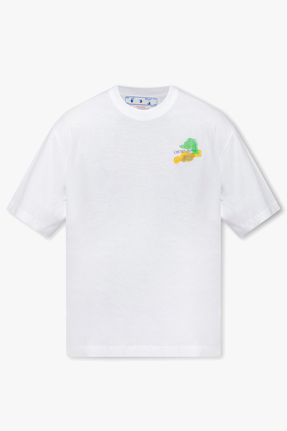 Off-White T-shirt embroidered with logo