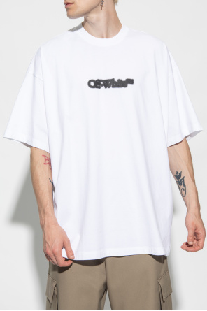 Off-White T-shirt typu ‘oversize’