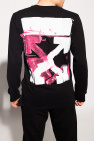 Off-White Cotton crew neck t-shirt with front Feathers Necklace print