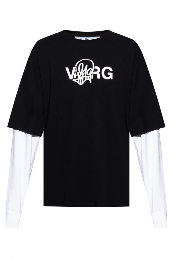 Off-White T-shirt with long sleeves