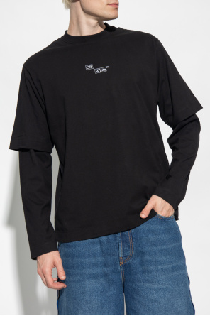 Off-White Two-layer T-shirt with logo