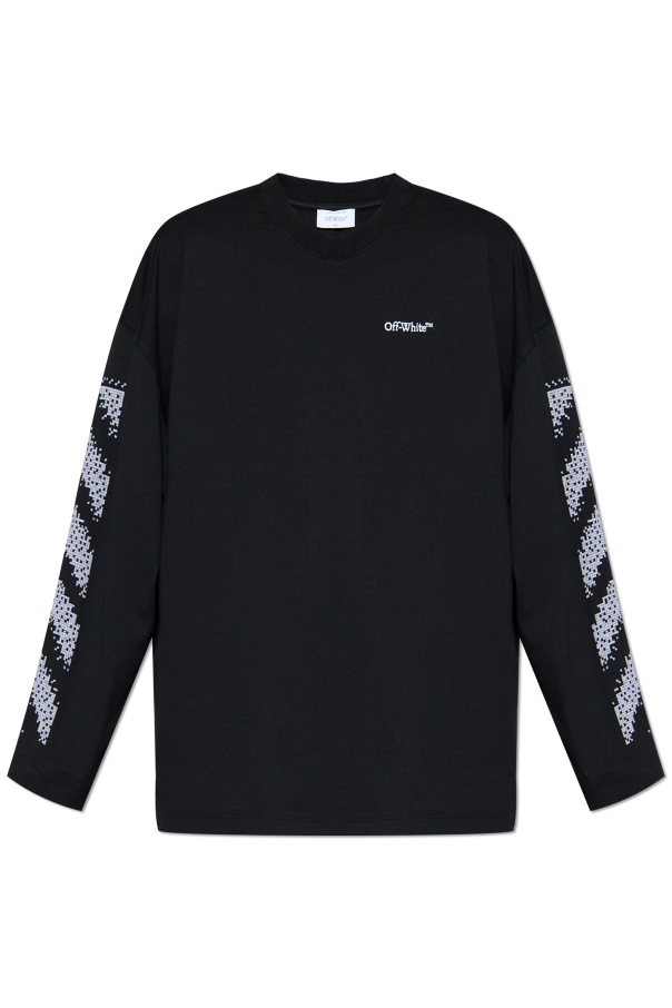 Off-White Philipp Plein T-shirt a maniche lunghe Nero