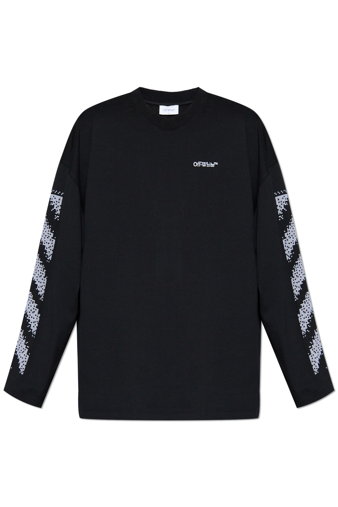 Off-White Philipp Plein T-shirt a maniche lunghe Nero