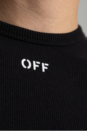 Off-White Ribbed T-Shirt