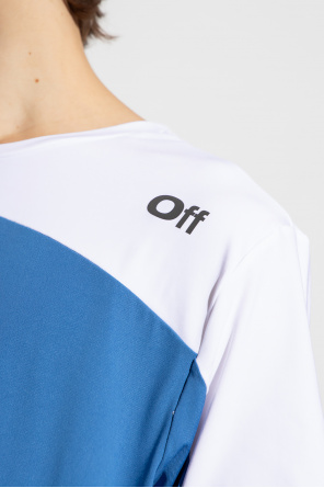 Off-White Emporio Armani logo-appliqué short-sleeve T-shirt