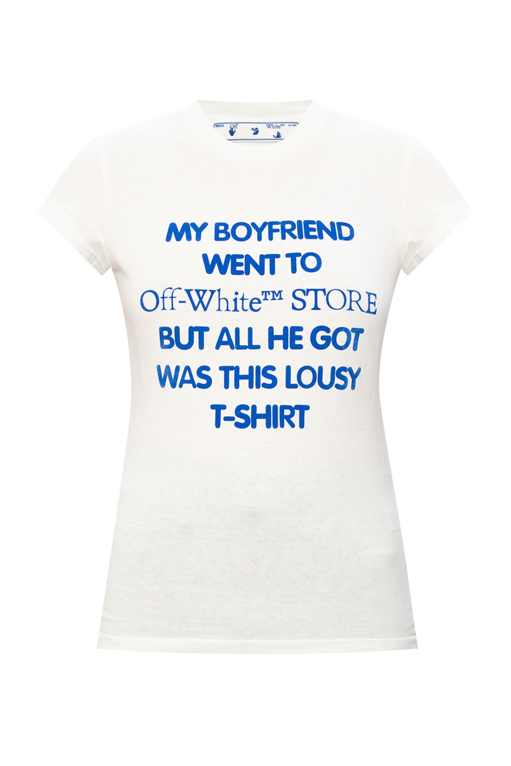 off white printed t shirt
