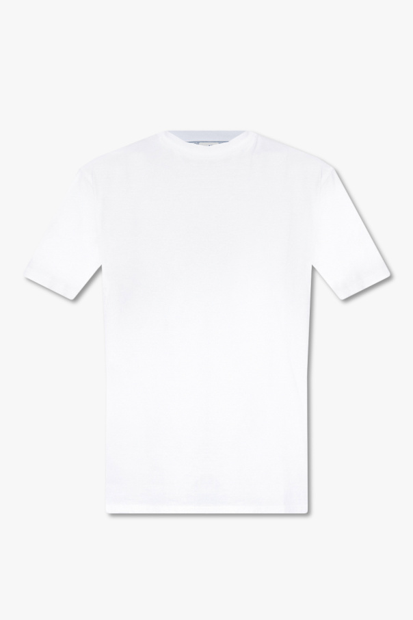 Off-White logo-patch hoodie Grigio