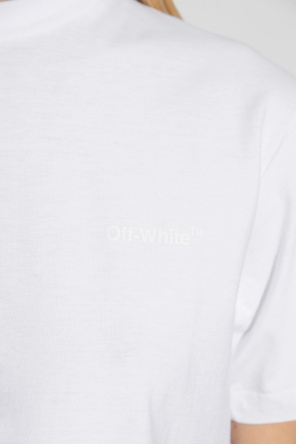 Off-White logo-patch hoodie Grigio