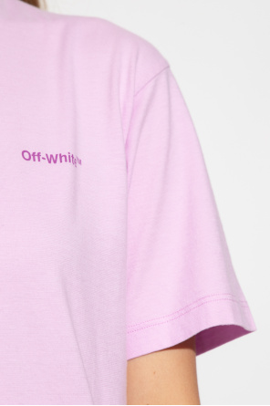 Off-White TEEN logo-patch cotton sweatshirt Blu