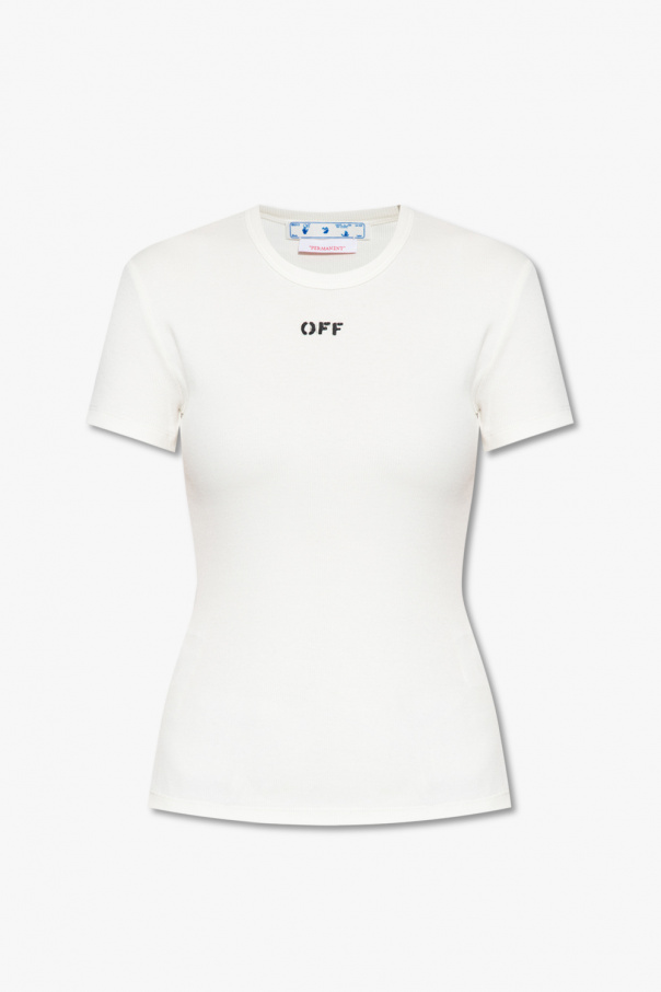 Off-White Ribbed T-shirt