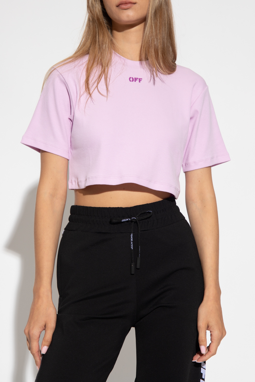 Off-White Ribbed crop top