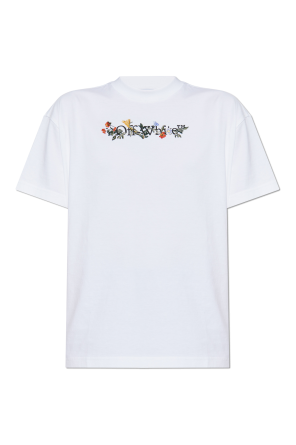 Camiseta con logotipo bordado en colores