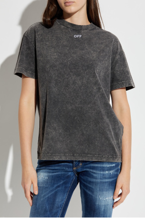 Off-White T-Shirt mit Logo