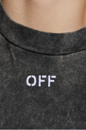 Off-White T-Shirt mit Logo