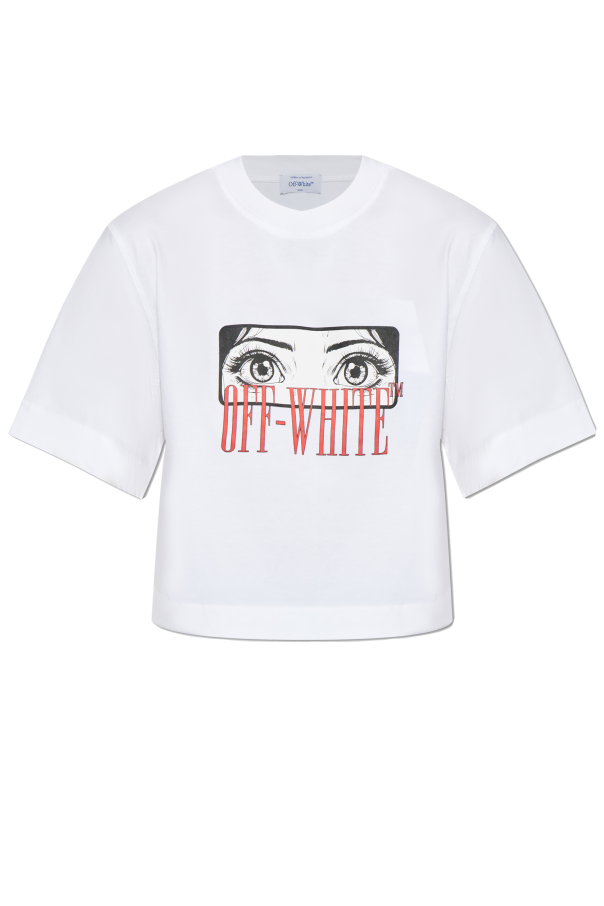 Off-White T-shirt z nadrukiem