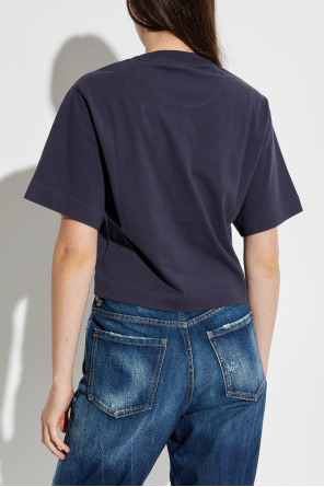 Off-White Camiseta corta con logo