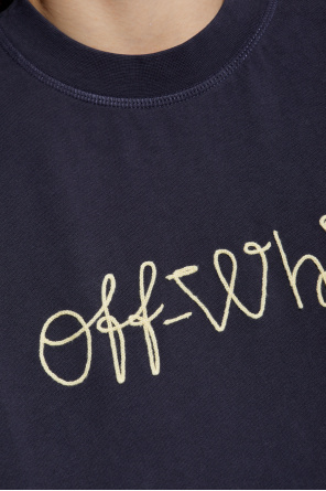 Off-White Camiseta corta con logo