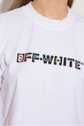 Off-White Moncler beaded slogan T-shirt