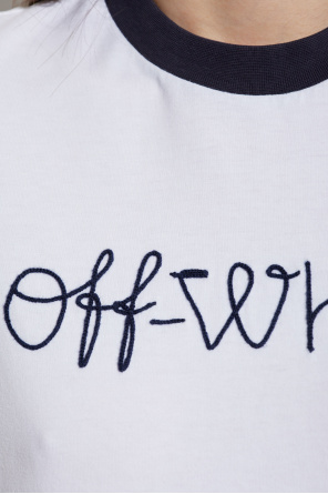 Off-White T-Shirt mit Logo