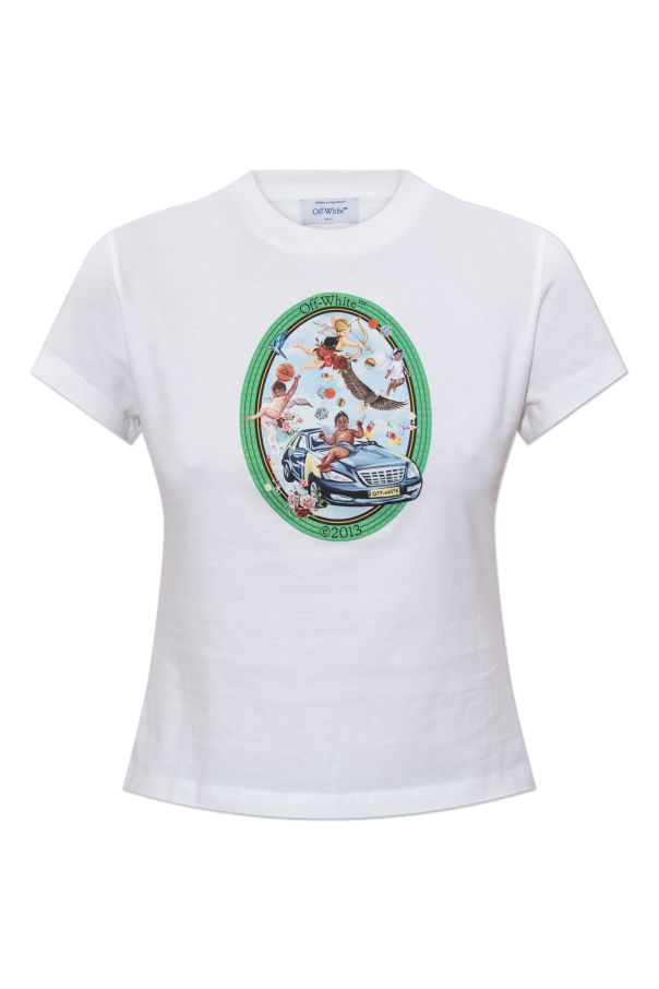 Off-White T-Shirt mit Logo