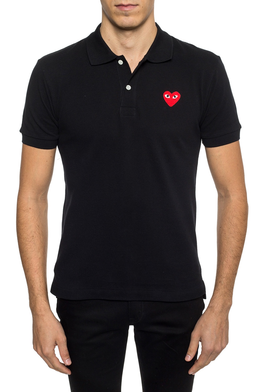 Comme des Garçons Play polo Gola with a heart motif