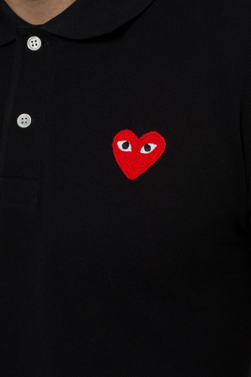 Comme des Garçons Play polo Gola with a heart motif