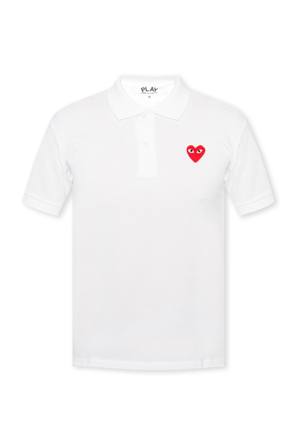 Comme des Garçons Play Logo-patched with polo shirt