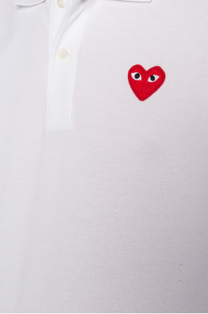 Comme des Garçons Play Logo-patched polo chino shirt