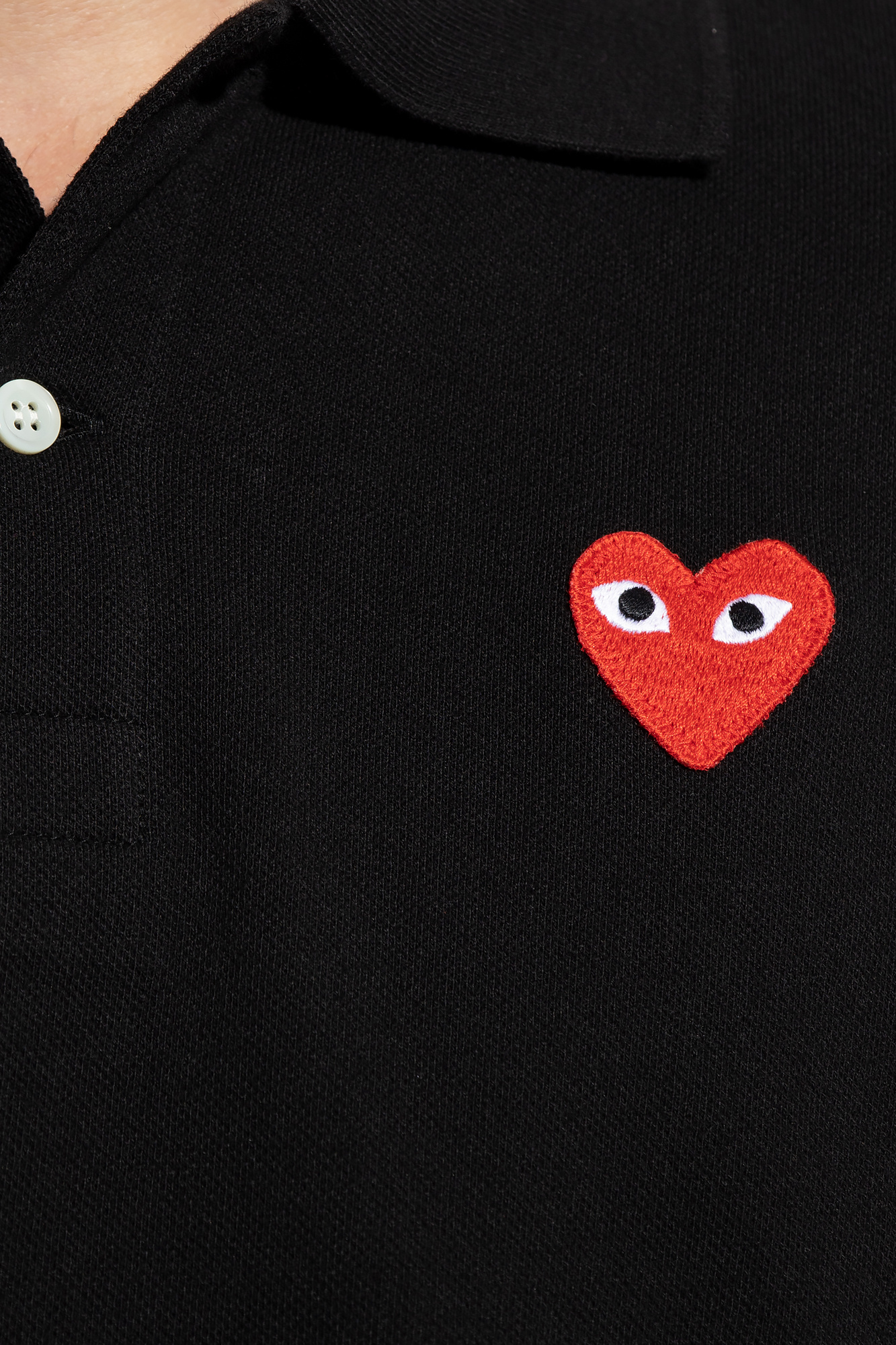 robes belts mats polo-shirts Shirts Heart motif polo shirt