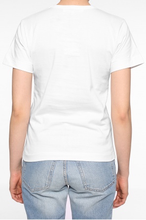 Comme des Garçons Play T-shirt z nadrukiem i naszywką