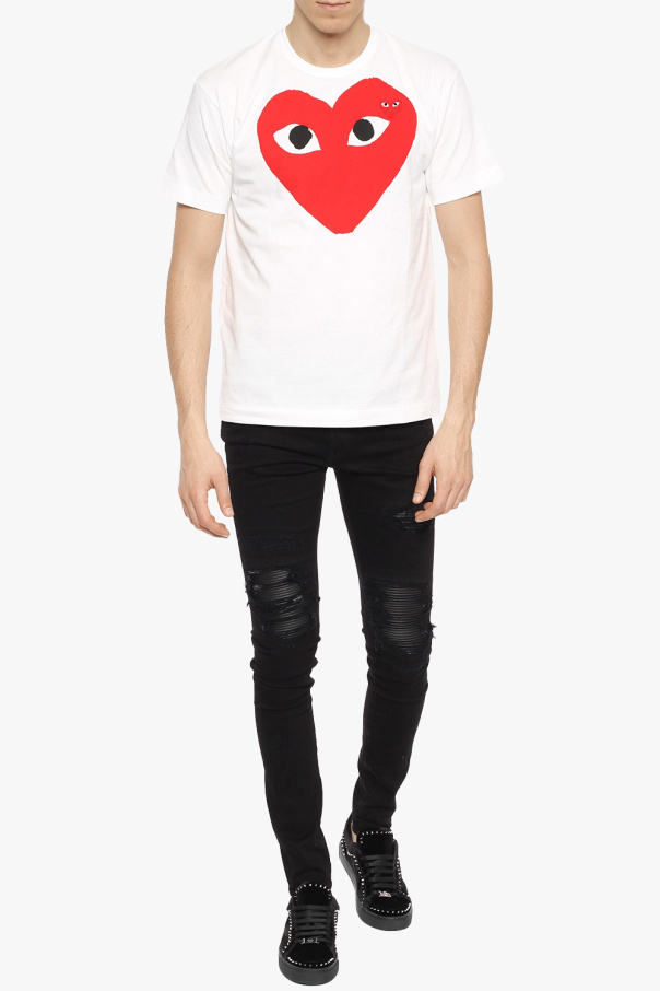 Comme des Garçons Play Printed T-shirt with patch