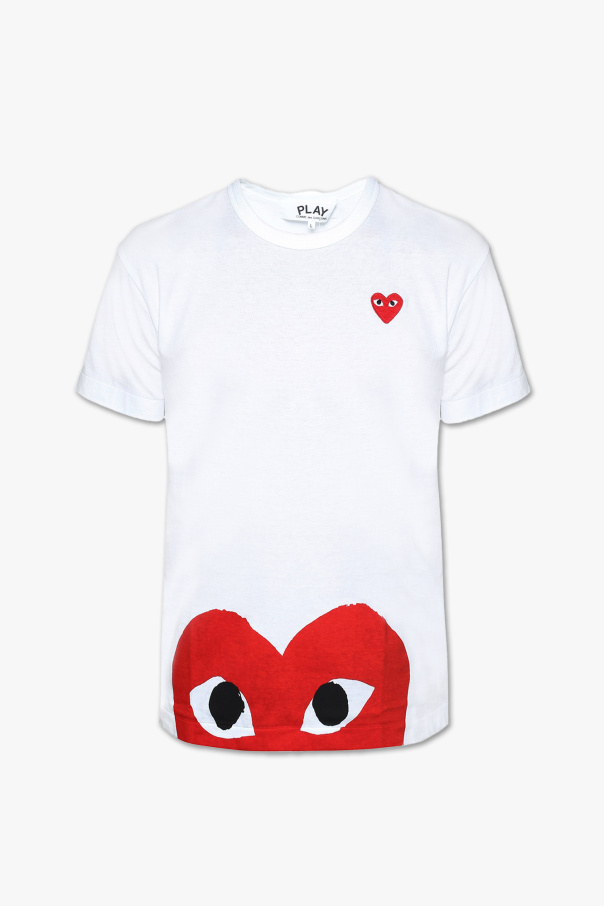 Comme des Garçons Play Printed T-shirt with patch