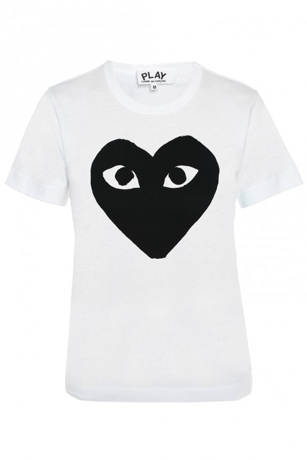 Comme des Garçons Play T-shirt z nadrukiem w kształcie serca
