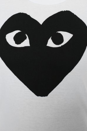 Comme des Garçons Play T-shirt z nadrukiem w kształcie serca