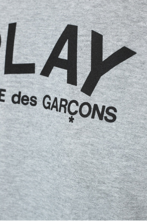 Comme des Garçons Play logo-print ruffled T-shirt