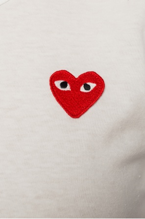 Comme des Garçons Play T-shirt z naszywką w kształcie logo