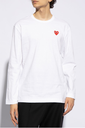Comme des Garçons Play T-shirt z naszywką w kształcie logo