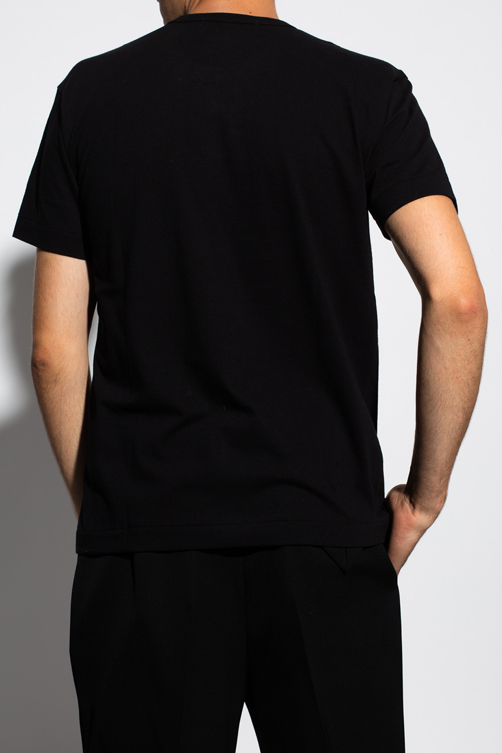 Short Sleeve Solid Eoe Slub Woven Shirt T-shirt with logo