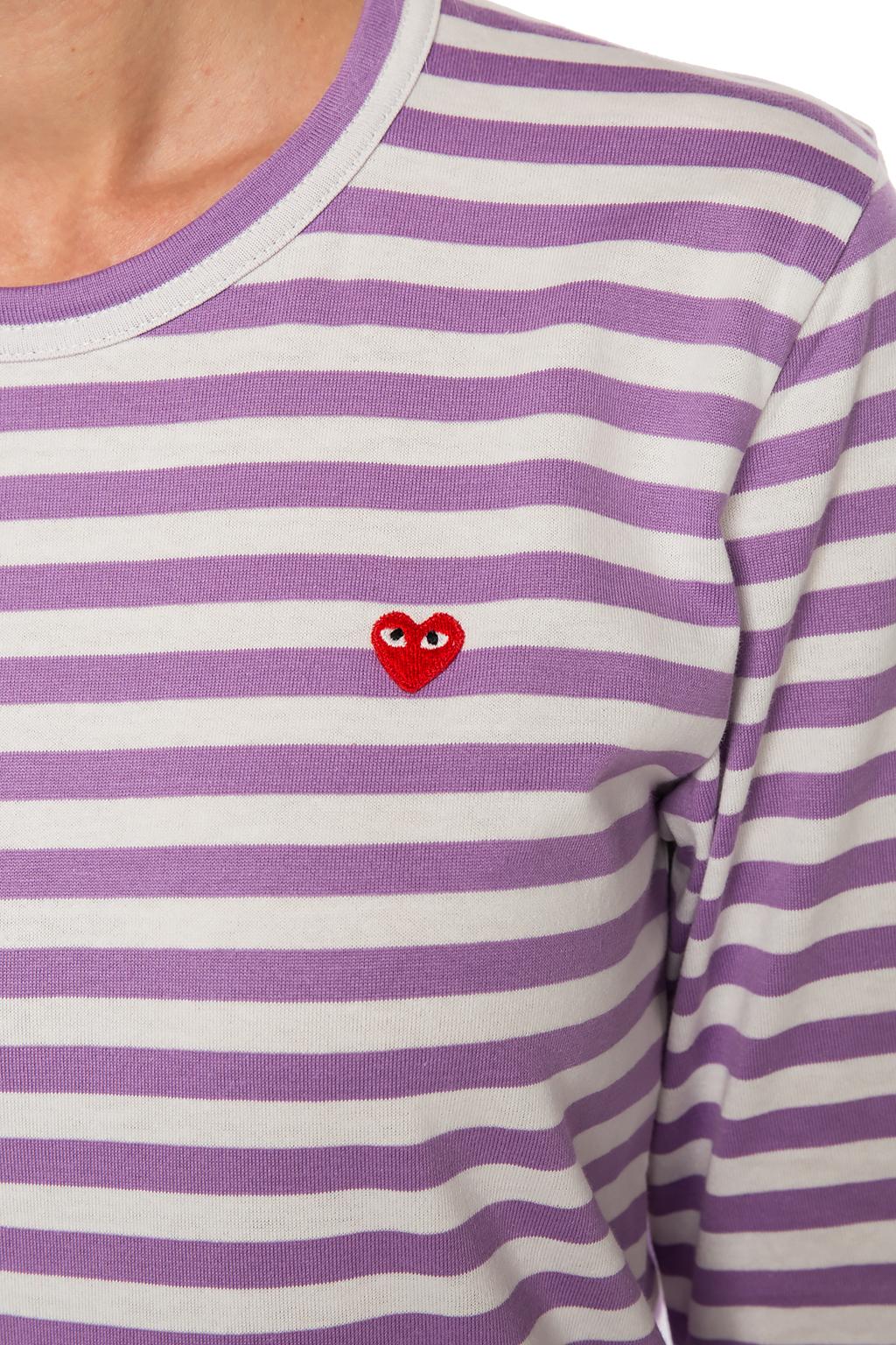 comme des garcons purple t shirt