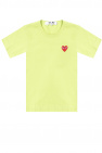 T-shirt cotton-blend mit Batikmuster Gelb