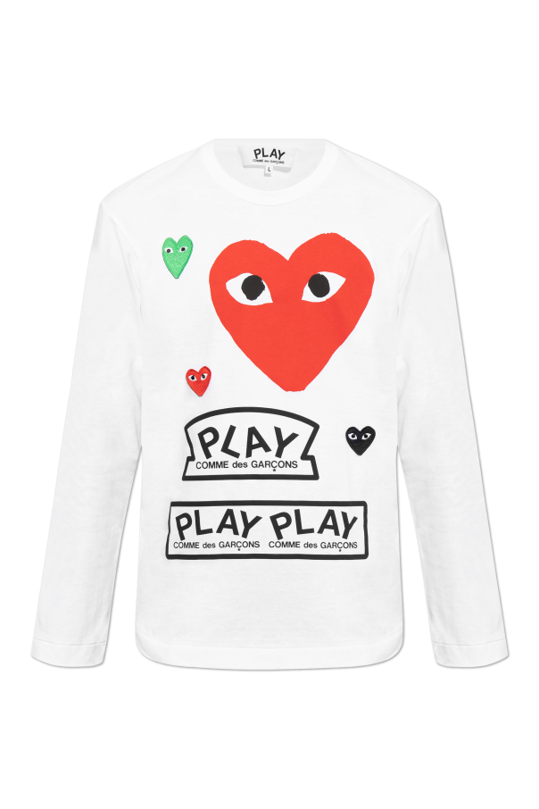 Philosophy Di Lorenzo Serafini Kids logo-embroidered checked jacket Long sleeve T-shirt
