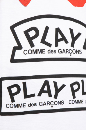 Comme des Garçons Play contrasting-panel detail T-shirt Schwarz